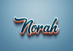 Cursive Name DP: Norah