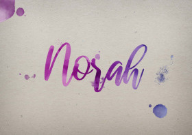 Norah Watercolor Name DP