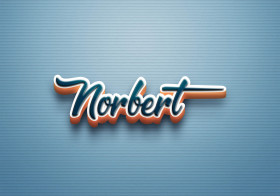 Cursive Name DP: Norbert