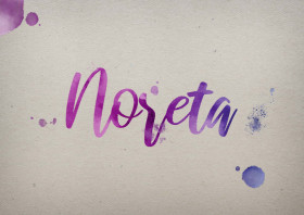 Noreta Watercolor Name DP