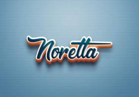 Cursive Name DP: Noretta