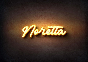 Glow Name Profile Picture for Noretta