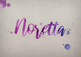 Noretta Watercolor Name DP