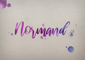 Normand Watercolor Name DP