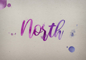 North Watercolor Name DP