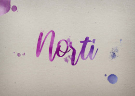 Norti Watercolor Name DP