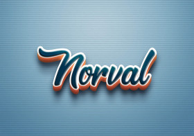 Cursive Name DP: Norval