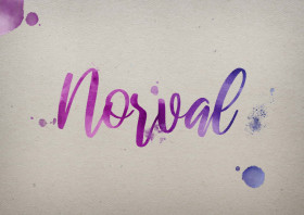 Norval Watercolor Name DP