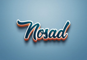 Cursive Name DP: Nosad