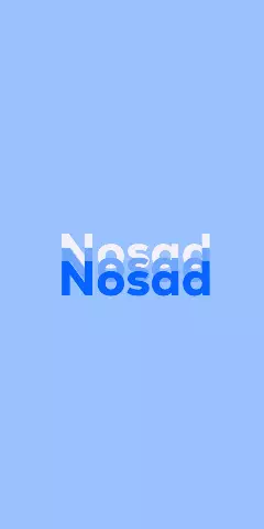 Name DP: Nosad