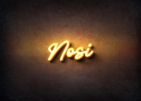 Glow Name Profile Picture for Nosi
