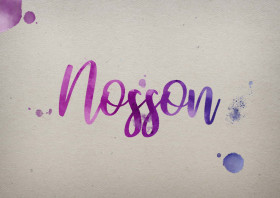 Nosson Watercolor Name DP
