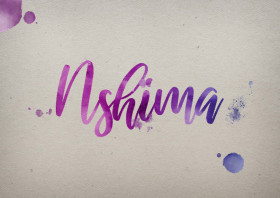 Nshima Watercolor Name DP