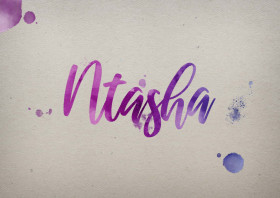 Ntasha Watercolor Name DP