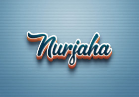 Cursive Name DP: Nurjaha