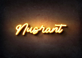 Glow Name Profile Picture for Nusrant