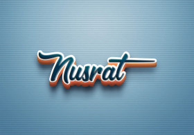 Cursive Name DP: Nusrat