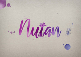 Nutan Watercolor Name DP