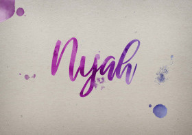 Nyah Watercolor Name DP