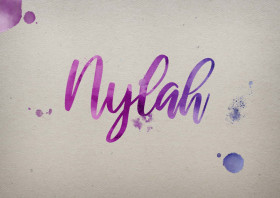Nylah Watercolor Name DP