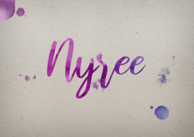 Nyree Watercolor Name DP