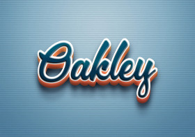 Cursive Name DP: Oakley