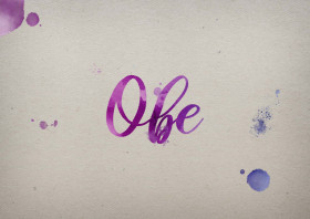 Obe Watercolor Name DP