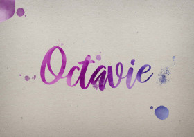Octavie Watercolor Name DP