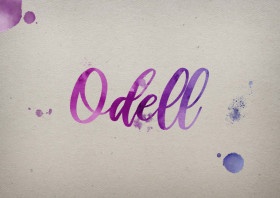 Odell Watercolor Name DP