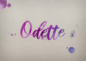 Odette Watercolor Name DP