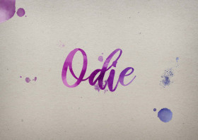 Odie Watercolor Name DP