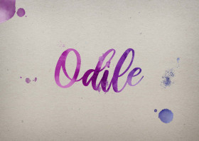 Odile Watercolor Name DP