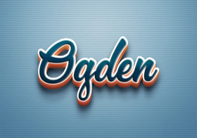 Cursive Name DP: Ogden