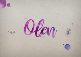 Olen Watercolor Name DP