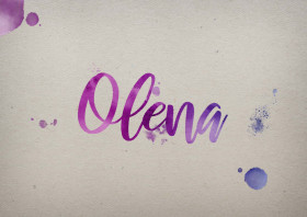 Olena Watercolor Name DP