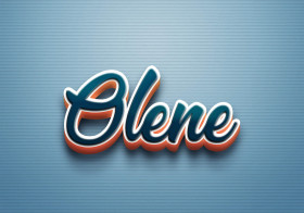 Cursive Name DP: Olene
