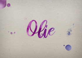 Olie Watercolor Name DP