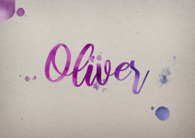 Oliver Watercolor Name DP
