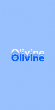 Name DP: Olivine