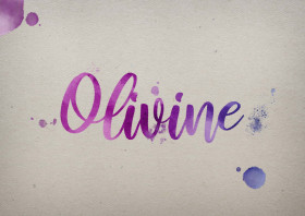 Olivine Watercolor Name DP