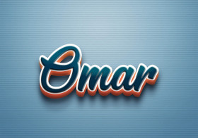 Cursive Name DP: Omar