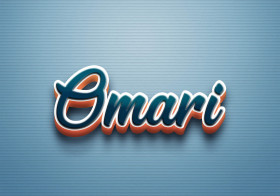 Cursive Name DP: Omari