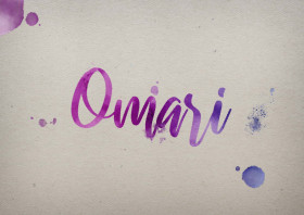 Omari Watercolor Name DP