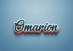 Cursive Name DP: Omarion