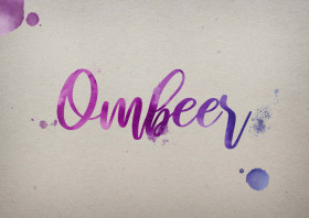 Ombeer Watercolor Name DP