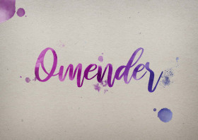 Omender Watercolor Name DP