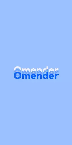Name DP: Omender