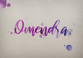 Omendra Watercolor Name DP