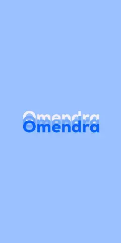 Name DP: Omendra