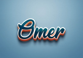 Cursive Name DP: Omer